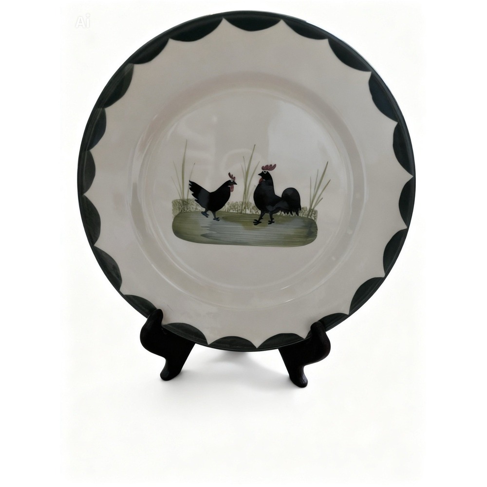 Vintage  Manufactored By Vereinigte Fabriken Georg Schmider Plate Roost/Chic [P]